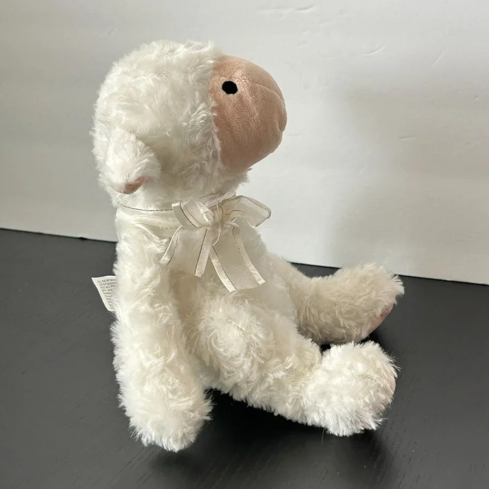 Jesus Loves‎ Me Lamb Plush Soft White Musical Children Stuffed Animal Toy 10